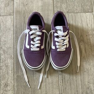 Vans Classic Purple and White Sneakers